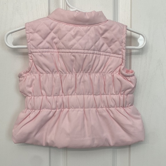 Genuine Kids OshKosh B’Gosh 0-3 Month Baby Girls Bow Puffer Vest - Picture 2 of 3